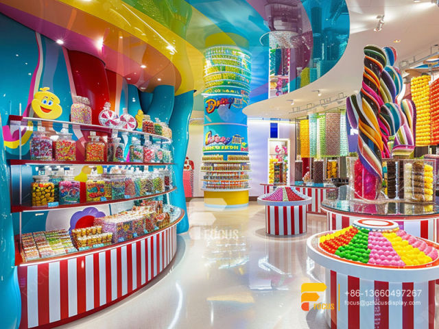 Christmas Candy Display Snack Store Design Chocolate Store