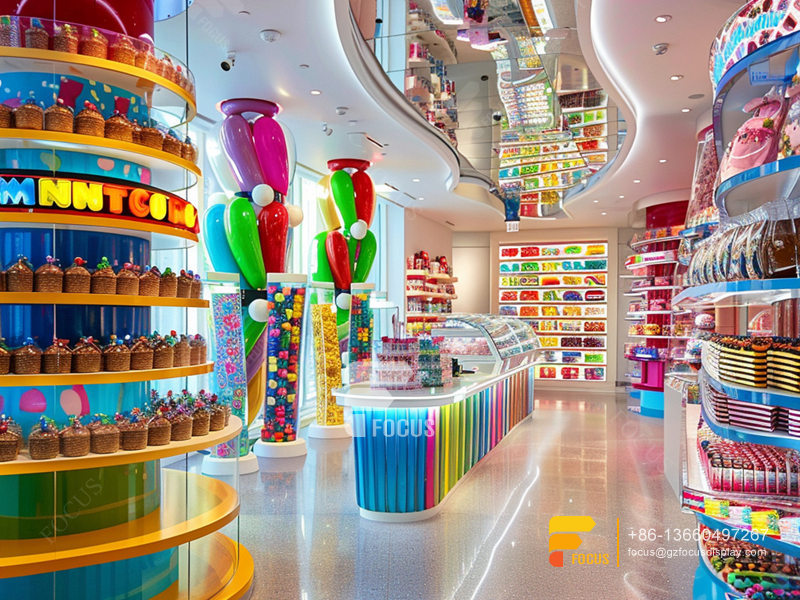 Candy Racks Snacks Shop Design Custom Chocolate Counter Display