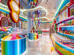 Candy Shop Counter Lollipop Sweet Shop Snack Display Rack