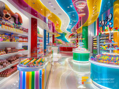Candy Display Shelving Chocolate Shops Sweet Shop Counter Design