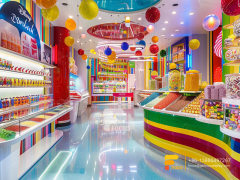 Candy Store Displays Snack Food Racks Chocolate Glass Counter