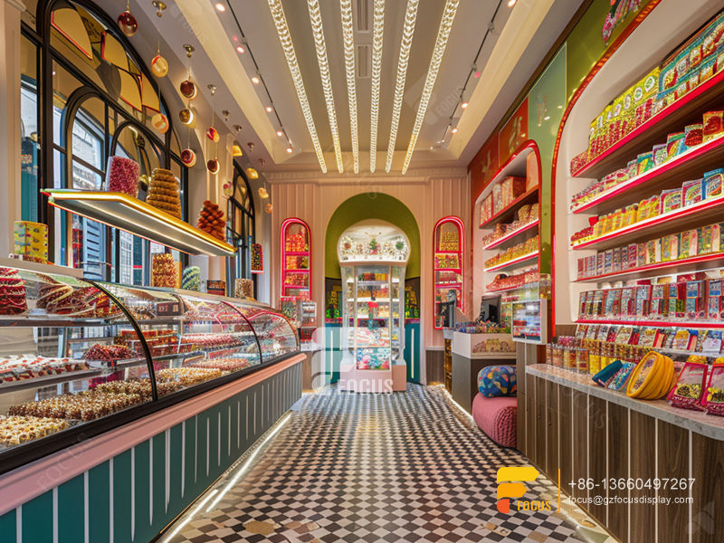 Snack Display Stands Modern Sweet Shop Nuts Shop Decor