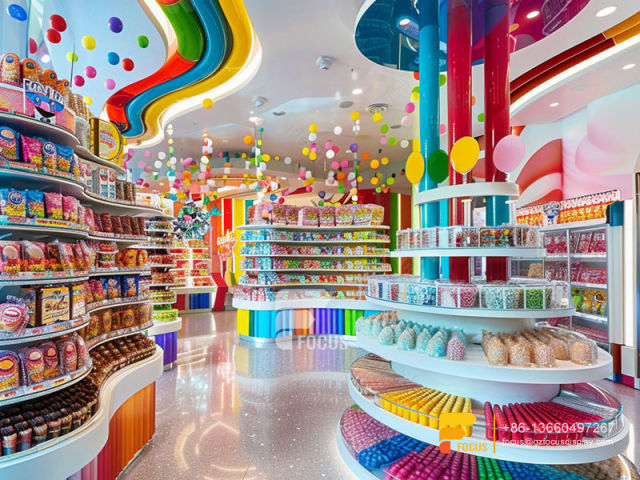 Sweet Shop Interior Design Snacks Rack Nuts Shop Decor