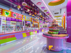 Cotton Candy Tree Display Design Chocolate Shop Sweets Shop