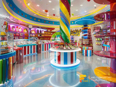 Candy Glass Display Sweet Shop Interior Design Chocolate Showcase