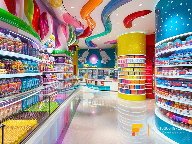 Candy Display Shelving Chocolate Shops Sweet Shop Counter Design