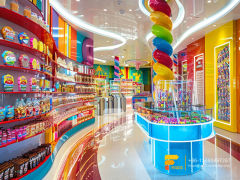 Candy Store Design Modern Sweet Shop Wooden Chocolate Display Rack