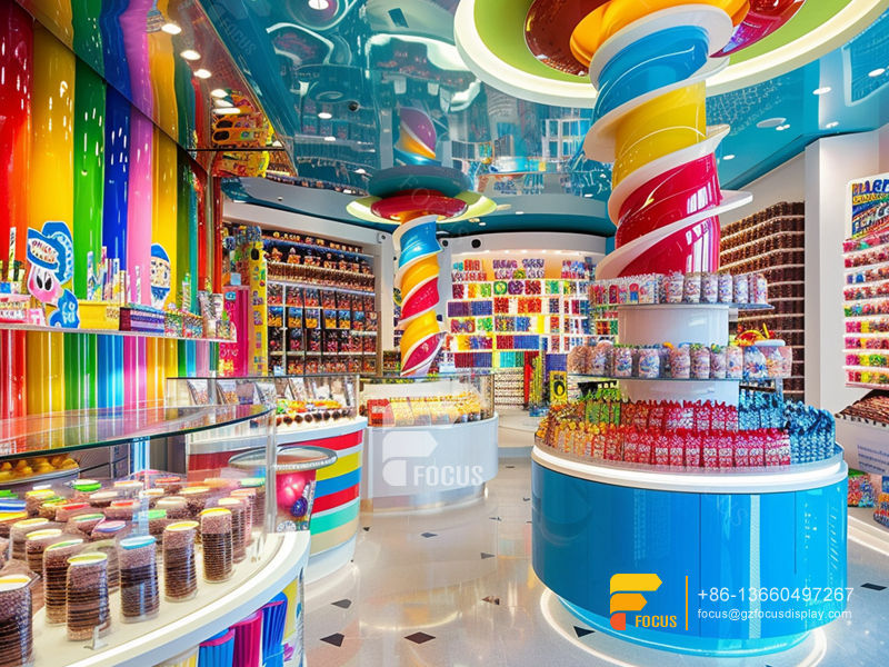 Candy Racks Snacks Shop Design Custom Chocolate Counter Display