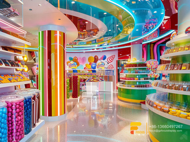 Cotton Candy Display Stand Lollipop Sweet Shop Chocolate Rack