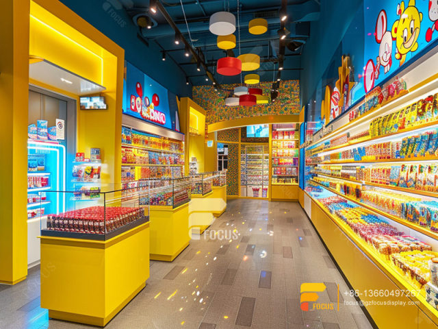 Snacks Shop Design Chocolate Display Cases Sweet Shop Shelving