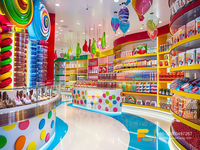 Custom Candy Box Display Mix Sweet Shop Chocolate Rack