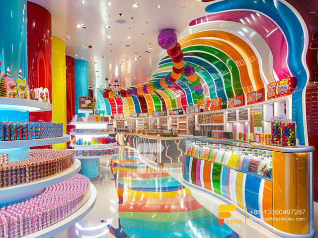 Candy Interior Design Sweet Shop Display Counter Shelving