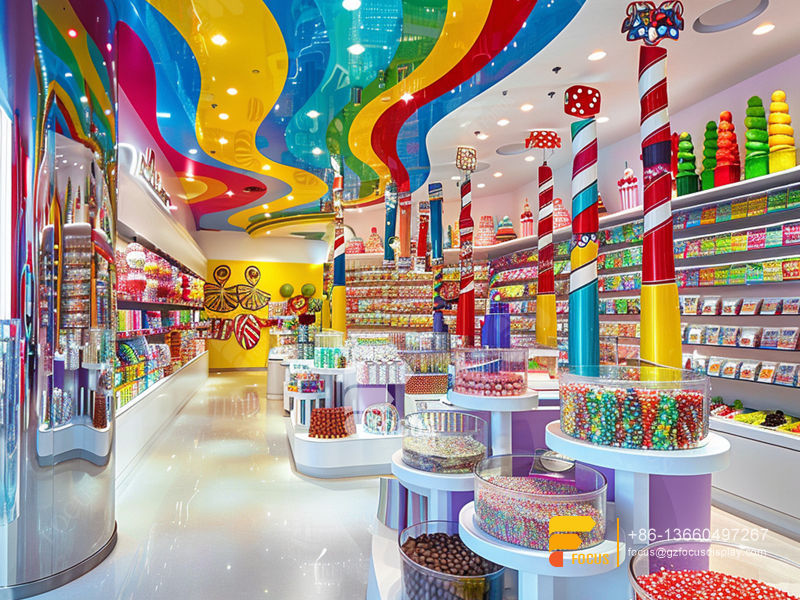Bulk Candy Displays Snack Store Design Chocolate Rack