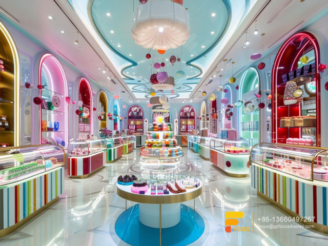 Sweet Shop Display Counter Chocolate Counter Cotton Candy Rack