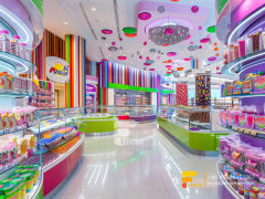 Bulk Candy Display Fixtures Sweet Shop Interior Design Chocolate Showcase