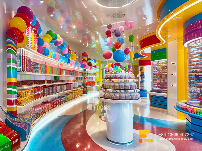 Cotton Candy Display Stand Lollipop Sweet Shop Chocolate Rack