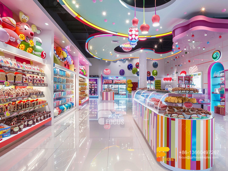 Candy Shop Displays Modern Sweet Shop Chocolate Glass Counter