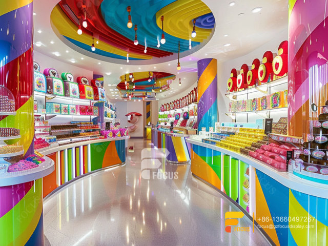 Candy Stand Snack Display Shelves Chocolate Glass Counter