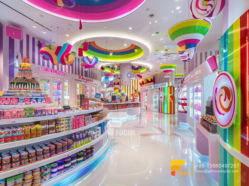 Candy Store Display Fixtures Sweet Shop Shelves Chocolate Shop Design