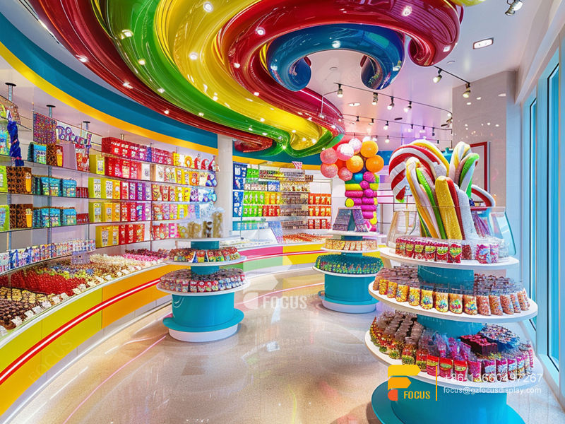 Custom Candy Display Stand Chocolate Stores Snack Counter