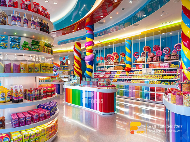 Bulk Candy Displays Snack Store Design Chocolate Rack