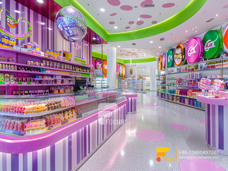 Chocolate Shops Snack Food Display Racks Chocolate Store