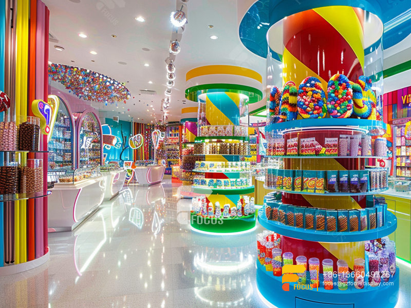Candy Racks Snacks Shop Design Custom Chocolate Counter Display