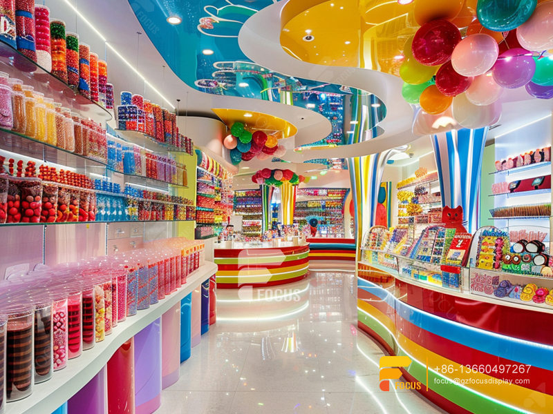 Candy Racks Snacks Shop Design Custom Chocolate Counter Display