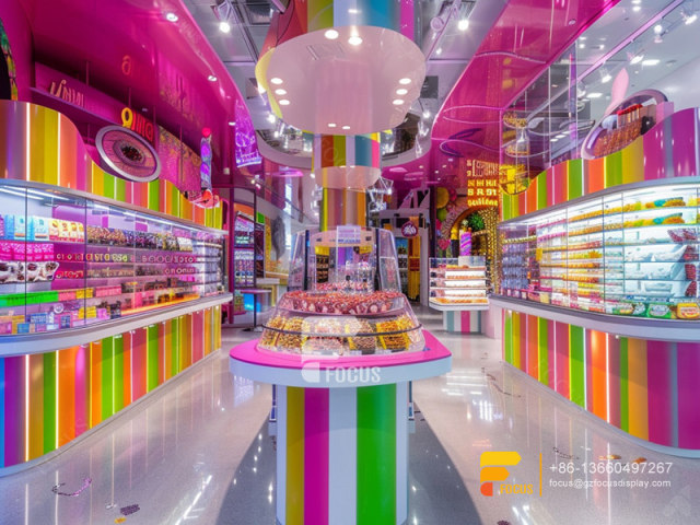 Glass Candy Display Cases Sweet Shop Shelves Nuts Shop Decor