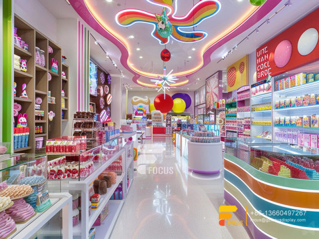 Chocolate Shops Snack Food Display Racks Chocolate Store