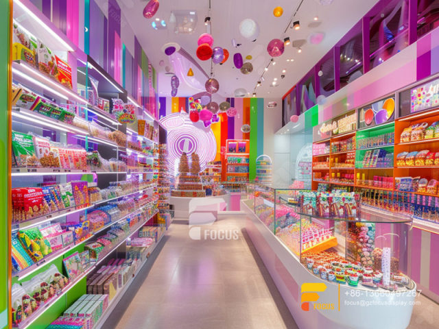 Candy Shop Stand Sweets Display Chocolate Shop Design