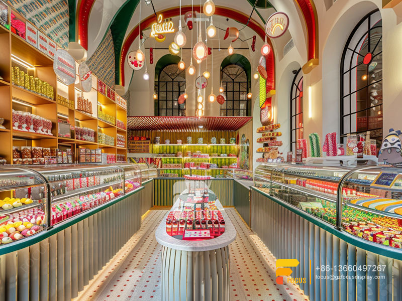 Snack Display Stands Modern Sweet Shop Nuts Shop Decor