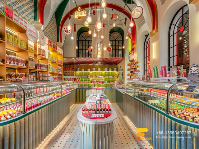 Snack Display Stands Modern Sweet Shop Nuts Shop Decor