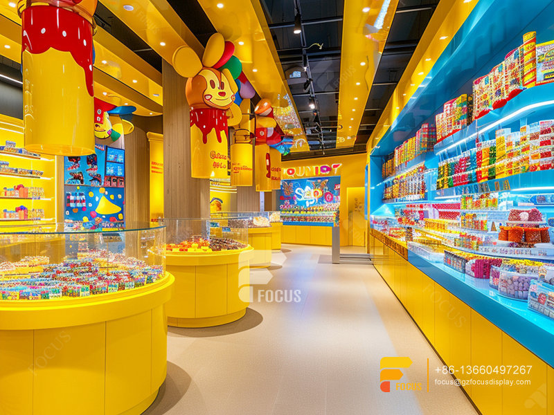 Snacks Shop Design Chocolate Display Cases Sweet Shop Shelving