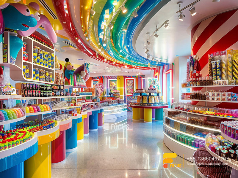 Custom Candy Box Display Mix Sweet Shop Chocolate Rack