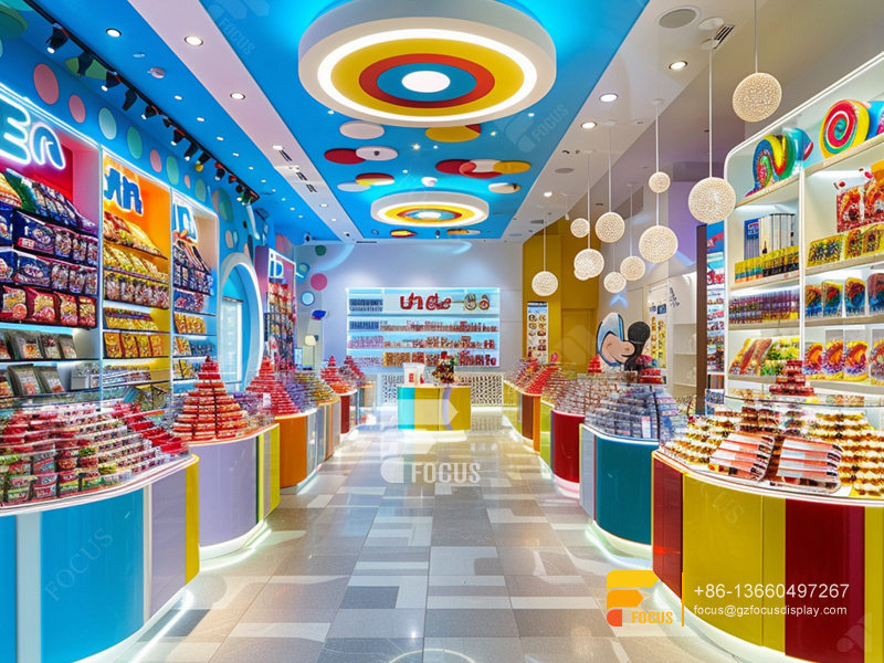 Snack Display Shelf Chocolate Stores Nuts Shop Decor