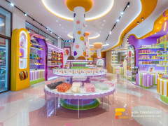 Custom Snacks Rack Chocolate Shops Wooden Sweets Display