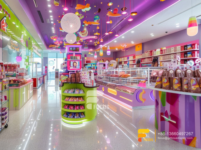Gondola Candy Rack Snack Store Design Chocolate Shop