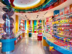 Custom Candy Box Display Mix Sweet Shop Chocolate Rack