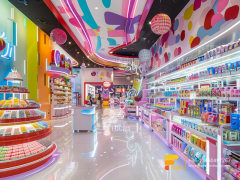 Cotton Candy Display Rack Design Chocolate Shop Chocolate Shop Design