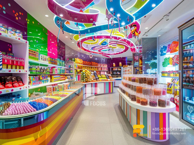 Candy Display Shelving Chocolate Shops Sweet Shop Counter Design
