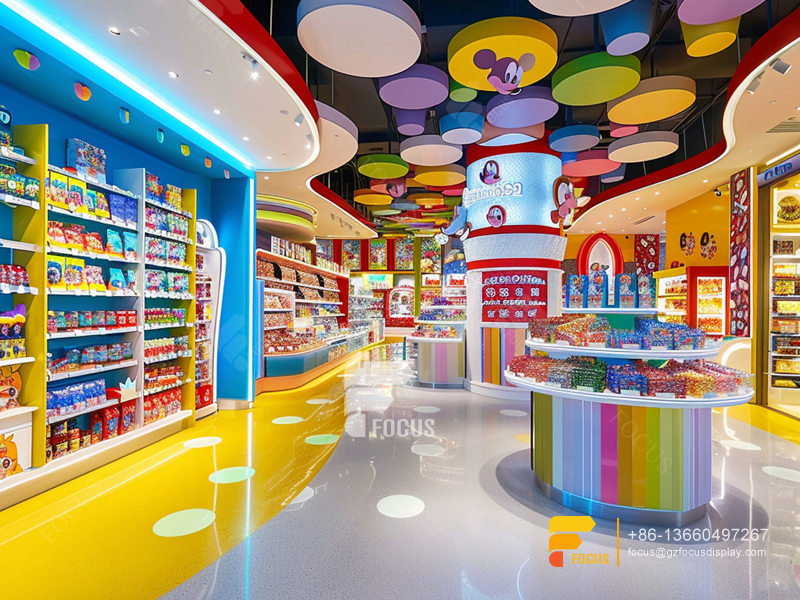 Snacks Shop Design Chocolate Display Cases Sweet Shop Shelving