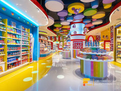Snacks Shop Design Chocolate Display Cases Sweet Shop Shelving