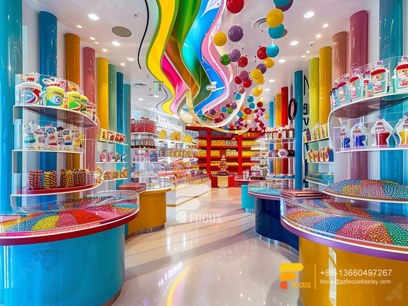 Custom Candy Cabinet Lollipop Sweet Shop Nut Shop Display