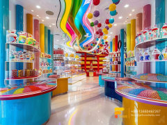 Custom Candy Cabinet Lollipop Sweet Shop Nut Shop Display