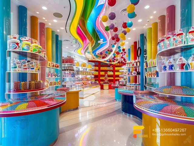 Custom Candy Cabinet Lollipop Sweet Shop Nut Shop Display