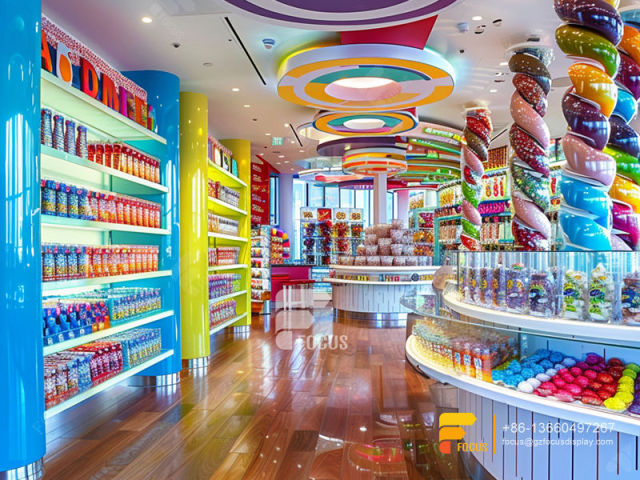 Custom Candy Display Racks Chocolate Stores Snack Counter