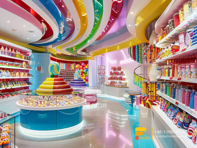 Custom Candy Display Racks Chocolate Stores Snack Counter