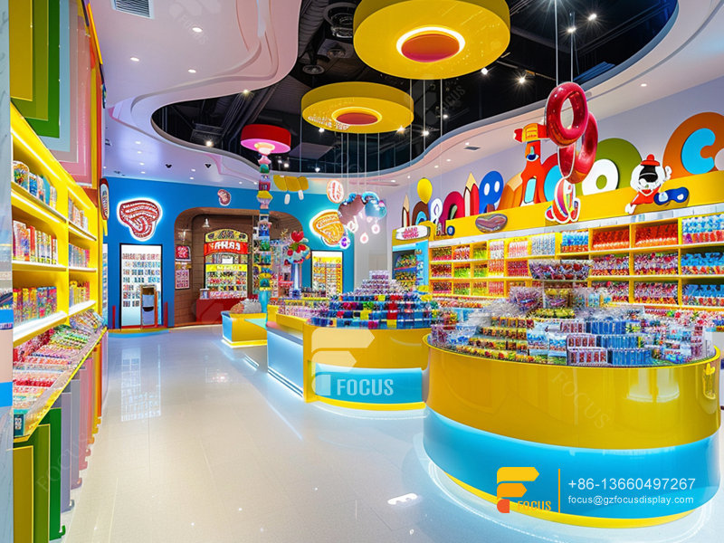 Retail Snack Display Sweet Shop Designs Chocolate Cabinet
