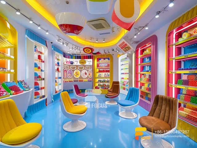 Candy Snack Shop Sugar Sweet Shop Chocolate Display Shelves